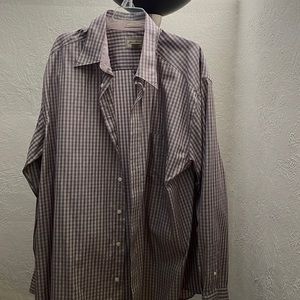 Checkered mens dress shirt